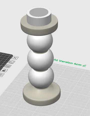 Accesorio de iluminación decorativa: Simple Modern Tall Sphere Bubble Candle Holder — vista de referencia 5