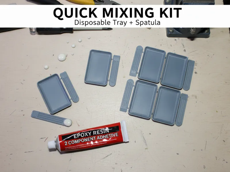 Disposable Mixing Tray & Spatula Set