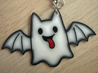 Silly Bat Keychain
