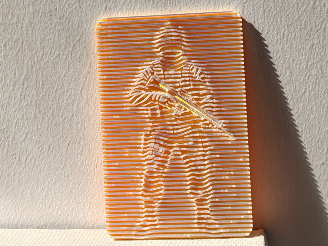 三角洲特种兵卡牌3D线条浮雕