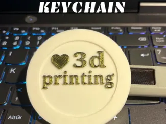 love 3D printing keychain