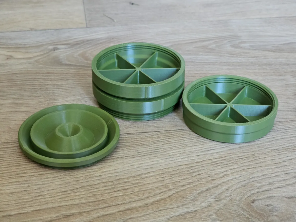 round box with compartments parametric stackable - Free 3D Print Model ...