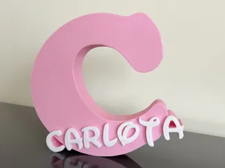 Disney Carlota letrero