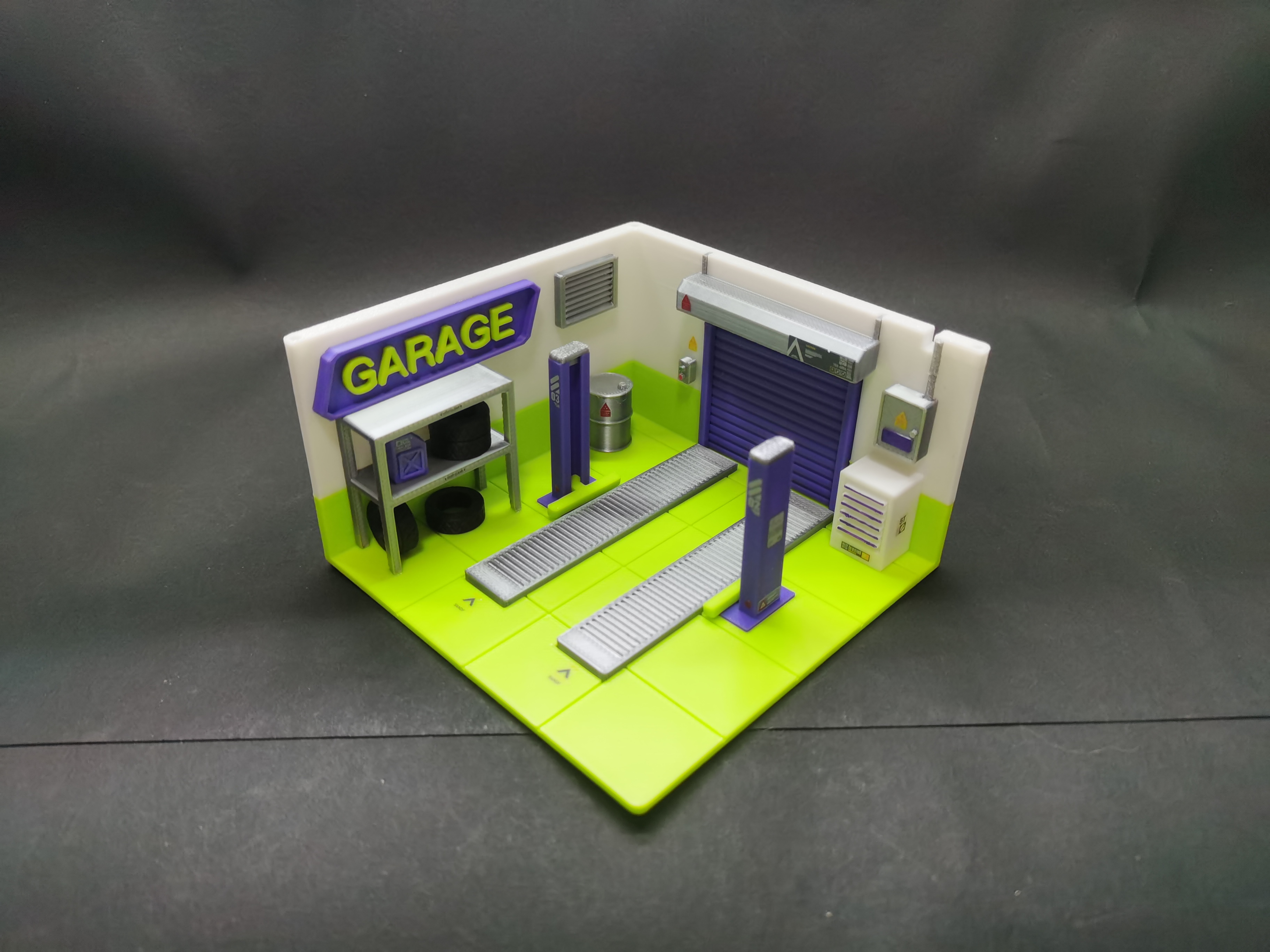 Miniatura 1 do modelo 3D 迷你车库（已分盘，多种尺寸）