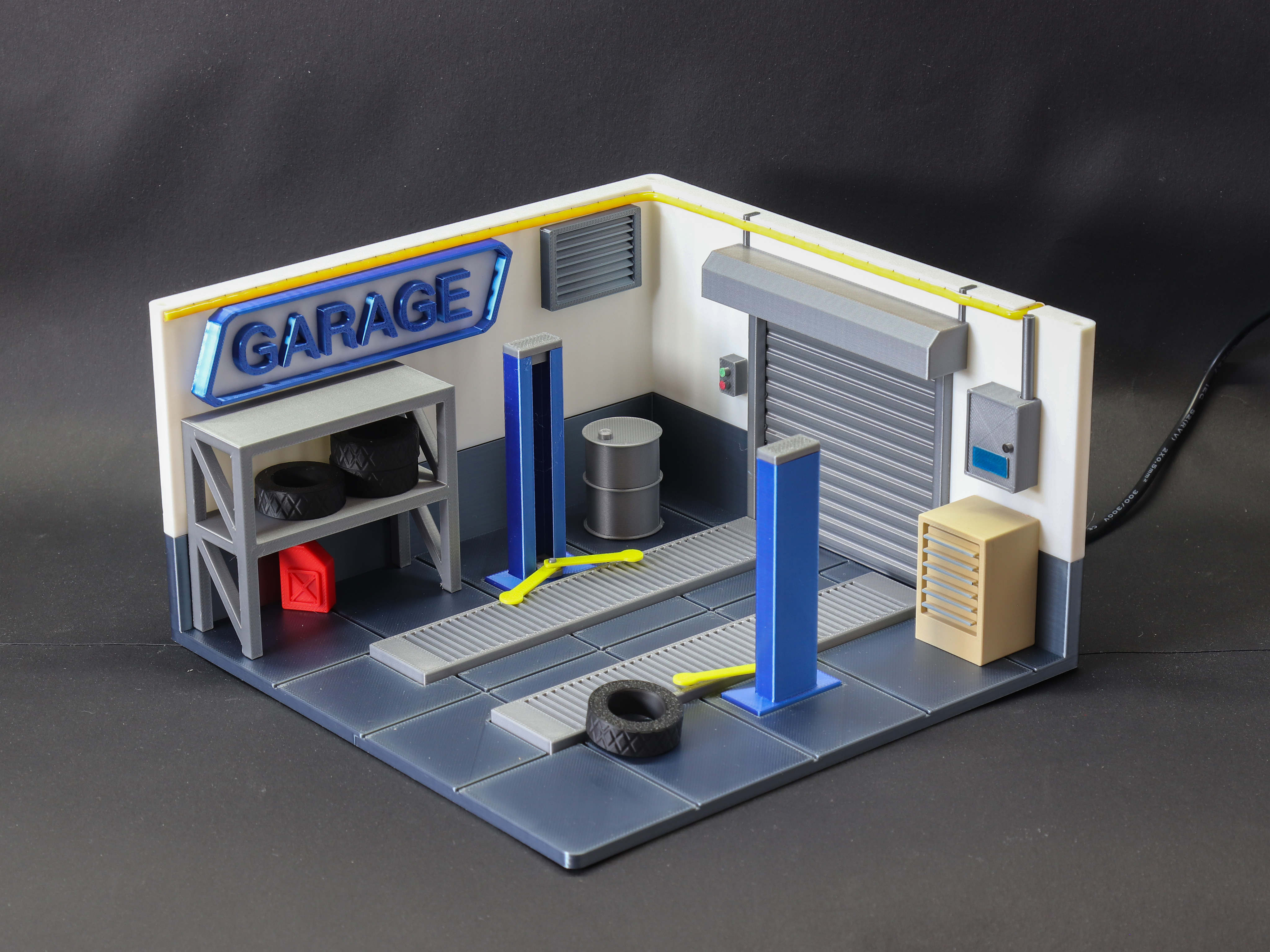 Miniatura 2 do modelo 3D 迷你车库（已分盘，多种尺寸）