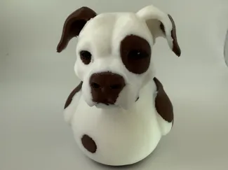Brown & White Pitbull Duck