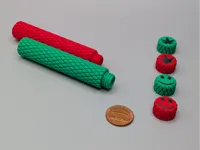80mm tall - 8 mm opening