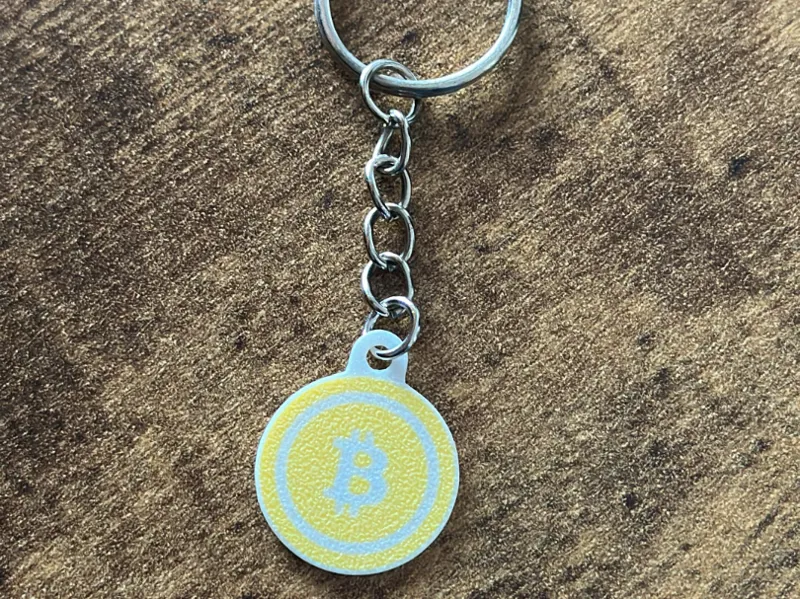Shopping cart coin 1€ bitcoin