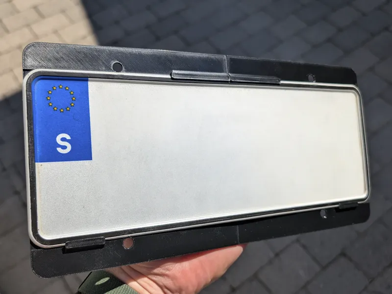 EU (300×110mm) License Plate Adapter for US Frame