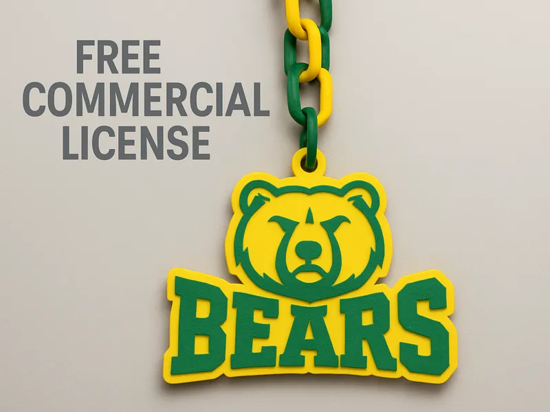 Bears Hype Chain Logo (2-Color) – Kids Sports