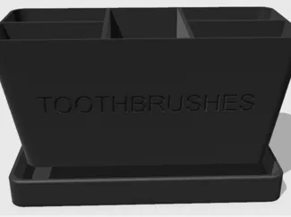 Toothbrush/Paste Holder