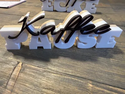 Standing Lettering Coffee Break