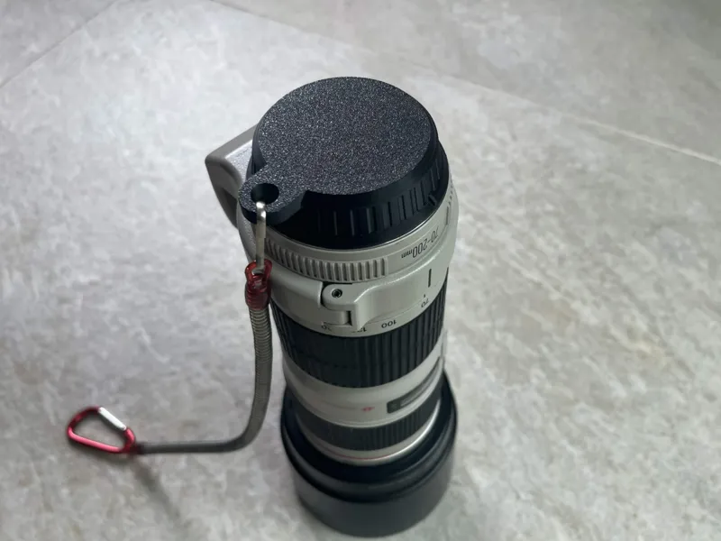 Canon EF Lens Rear Cap With Lanyard Loop