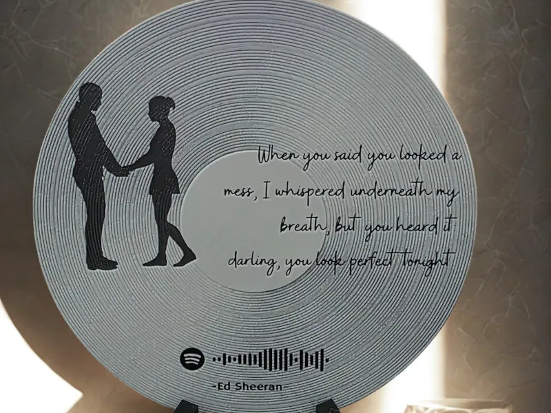 Ed Sheeran Spotify Vinyl Made with Hueforge
