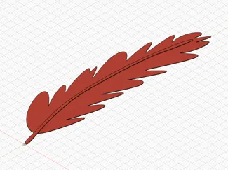 Feather bookmark