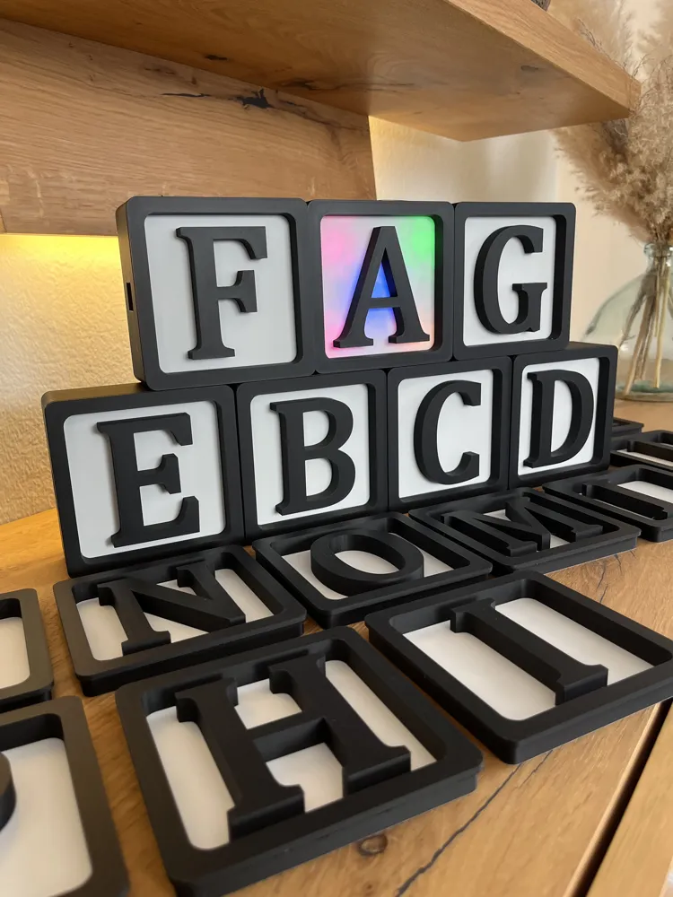 Lightbox 5 // Build your own lettering, LED modular - Free 3D Print ...