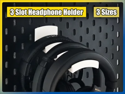 Skadis 3 Slot Headphone Hanger