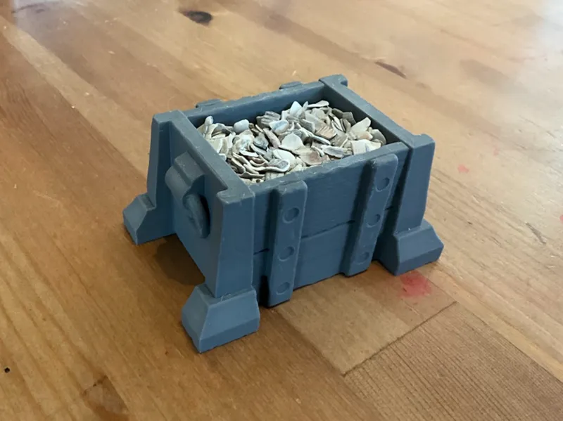 Treasure Chest Crate Fantasy dnd or Aquarium Tank