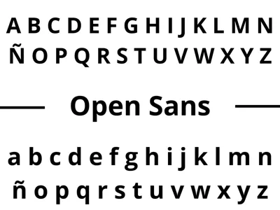 Open Sans | Letters and Symbols 