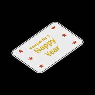 Voucher for a happy year / Bon pour une bonne année 