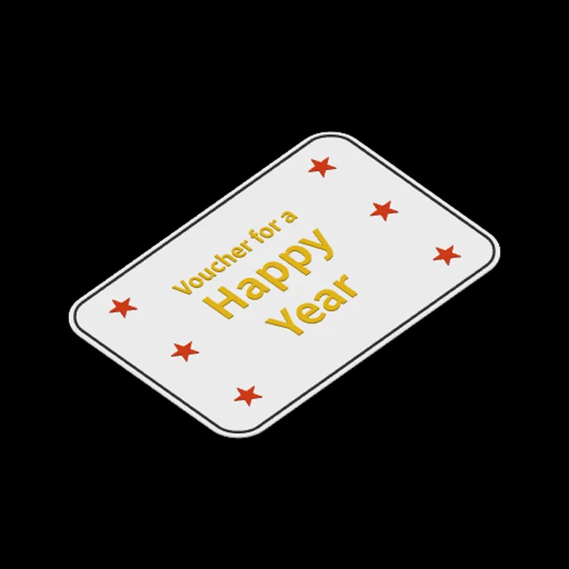 Voucher for a happy year / Bon pour une bonne année 