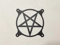 120mm Fan Cover - Pentagram (with Pegs)