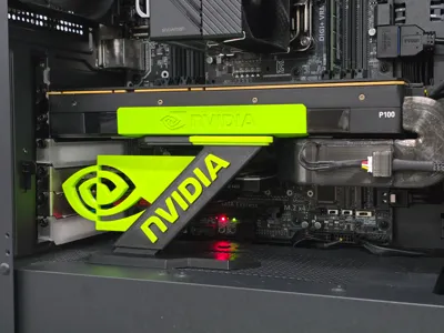 Z-shaped NVIDIA graphics card stand