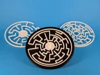 One Plate - Four Labyrinths
