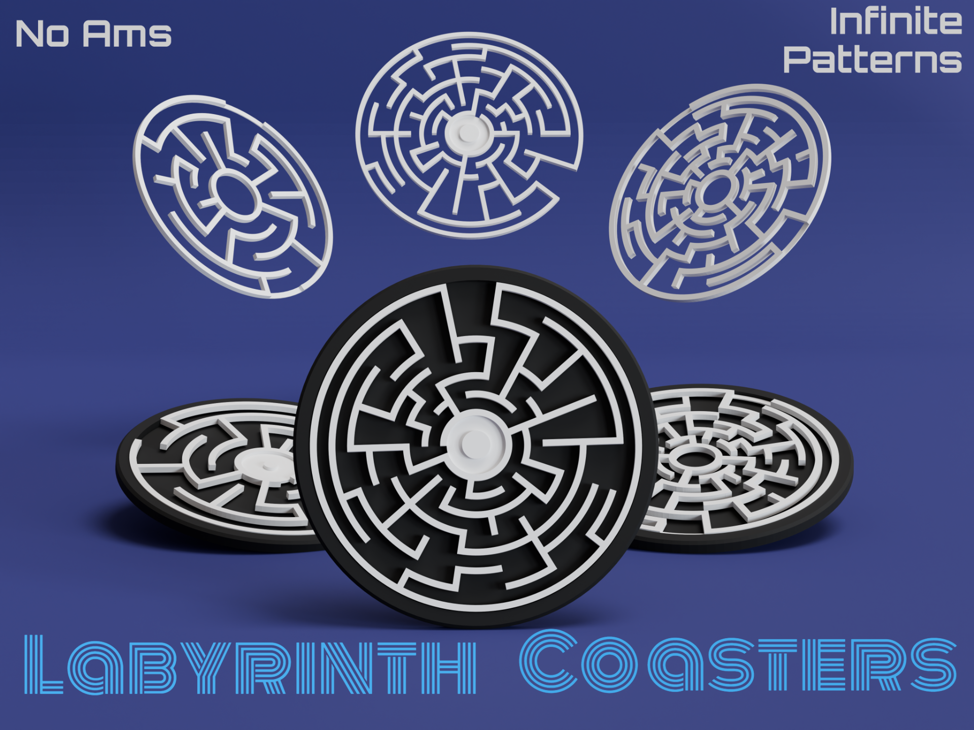 Labyrinth Coasters - Generate Infinite Patterns!