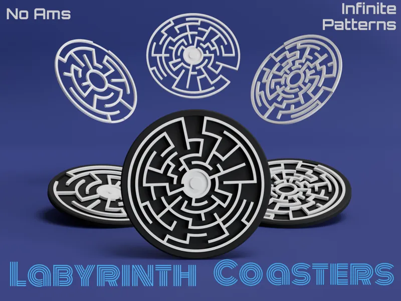 Labyrinth Coasters - Generate Infinite Patterns!