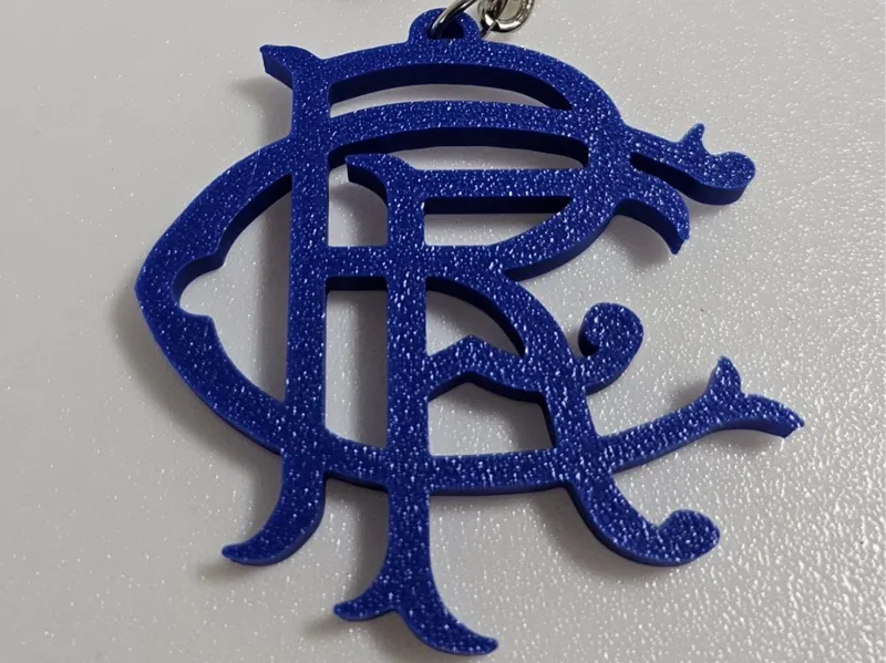 Glasgow Rangers Scroll Crest Keychain
