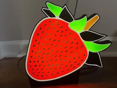 Strawberry Light Box 