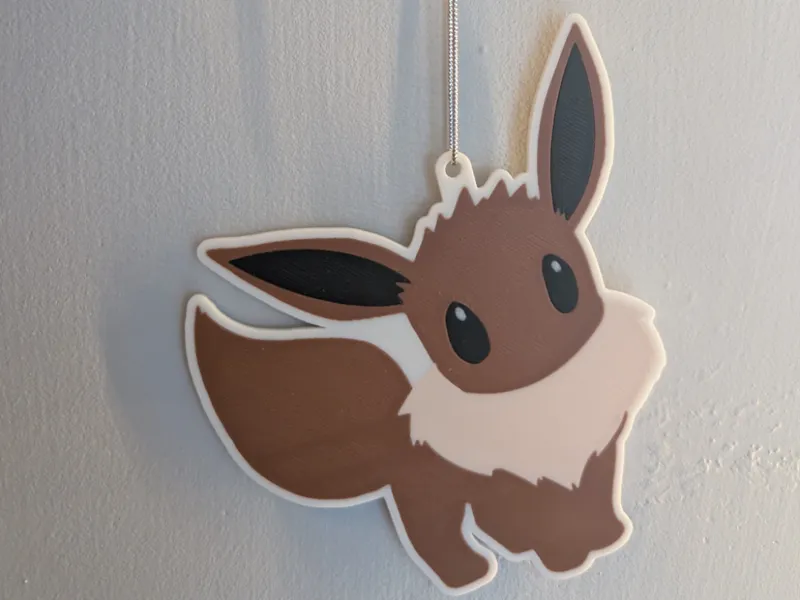 Eevee Pokemon Ornament (AMS Minimalist Art)