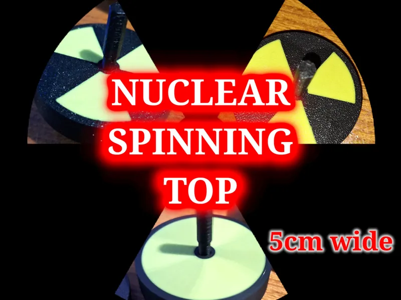 Nuclear Spinning Top (5cm)