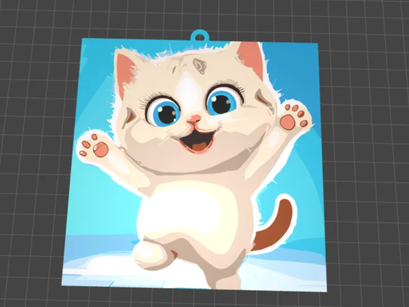 Cute Cat Keychain