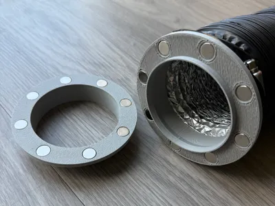 Hose Connector 76mm/3inch 10mm x 3mm Magnet
