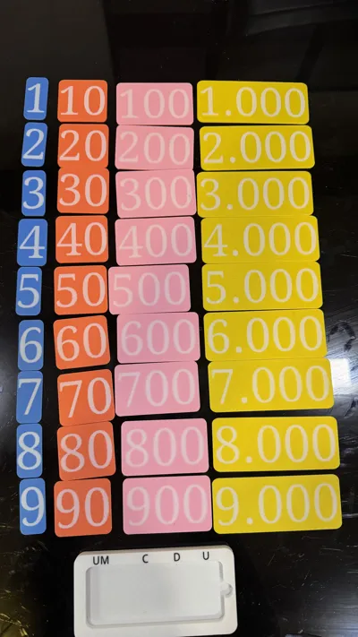 Miniatura 5 do modelo 3D VALOR POSICIONAL MATEMATICA
