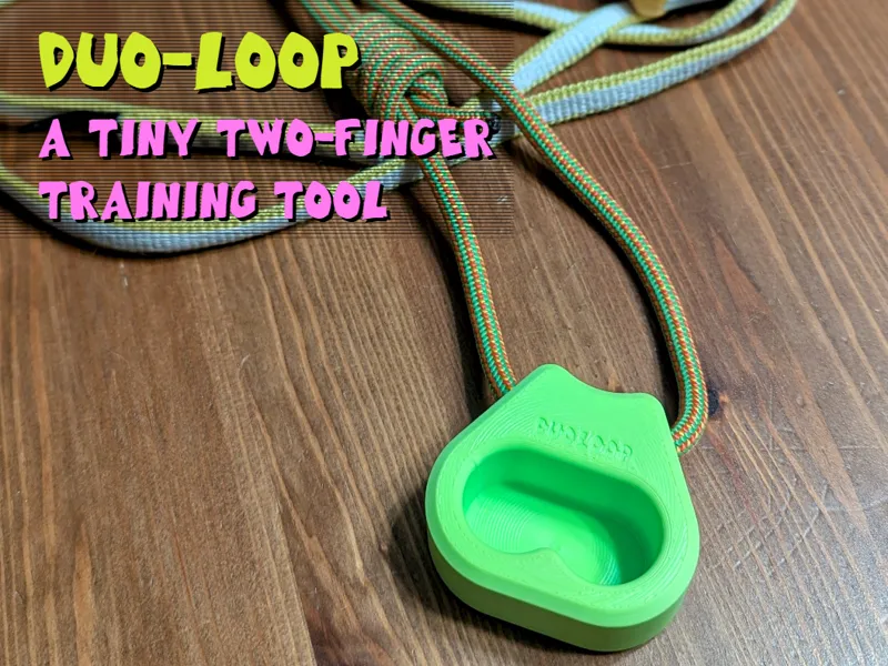 DuoLoop - Portable Pocket-Training Hangboard