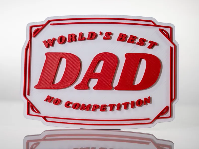 World's Best Dad – No Competition Magnet
