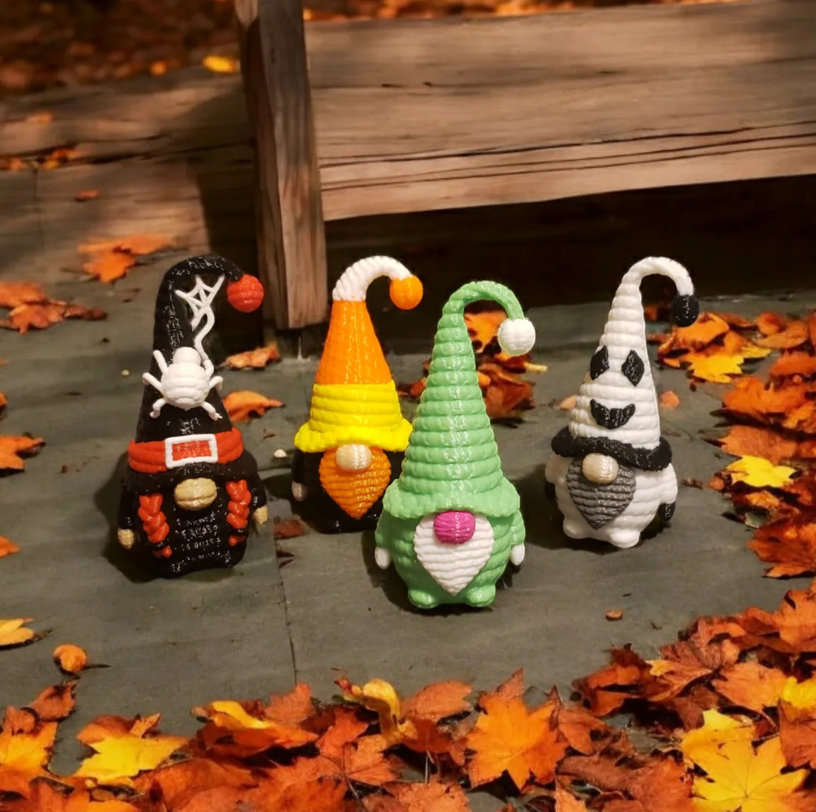Cute crochet gnome view 2