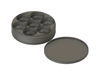 Round jewellery box