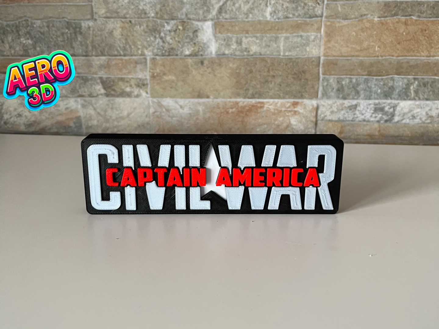 CAPTAIN AMERICA CIVIL WAR DECORATION LOGO
