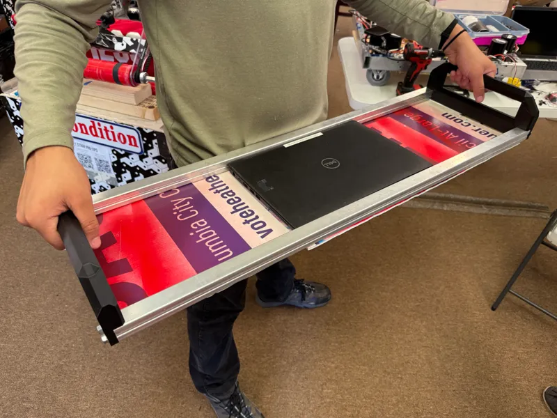FIRST Robotics Driver Station Tray Handle