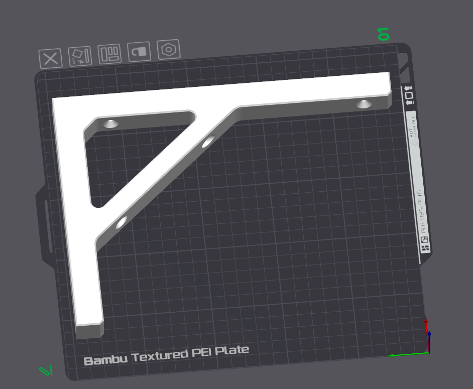 Miniatura 3 do modelo 3D Sturdy Bracket for shelves