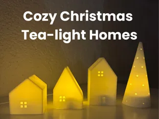 Cozy Christmas Tea-light Houses