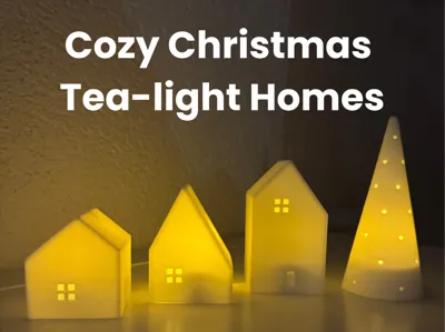 Cozy Christmas Tea-light Houses