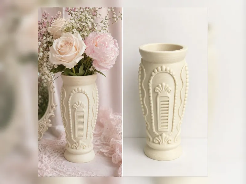 Ivory Arch Column Vase