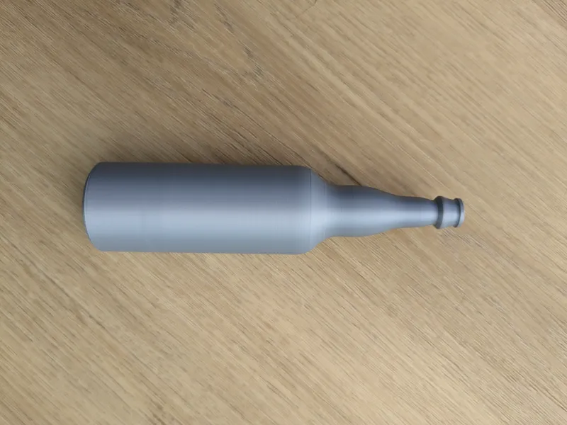 Glass soda bottle