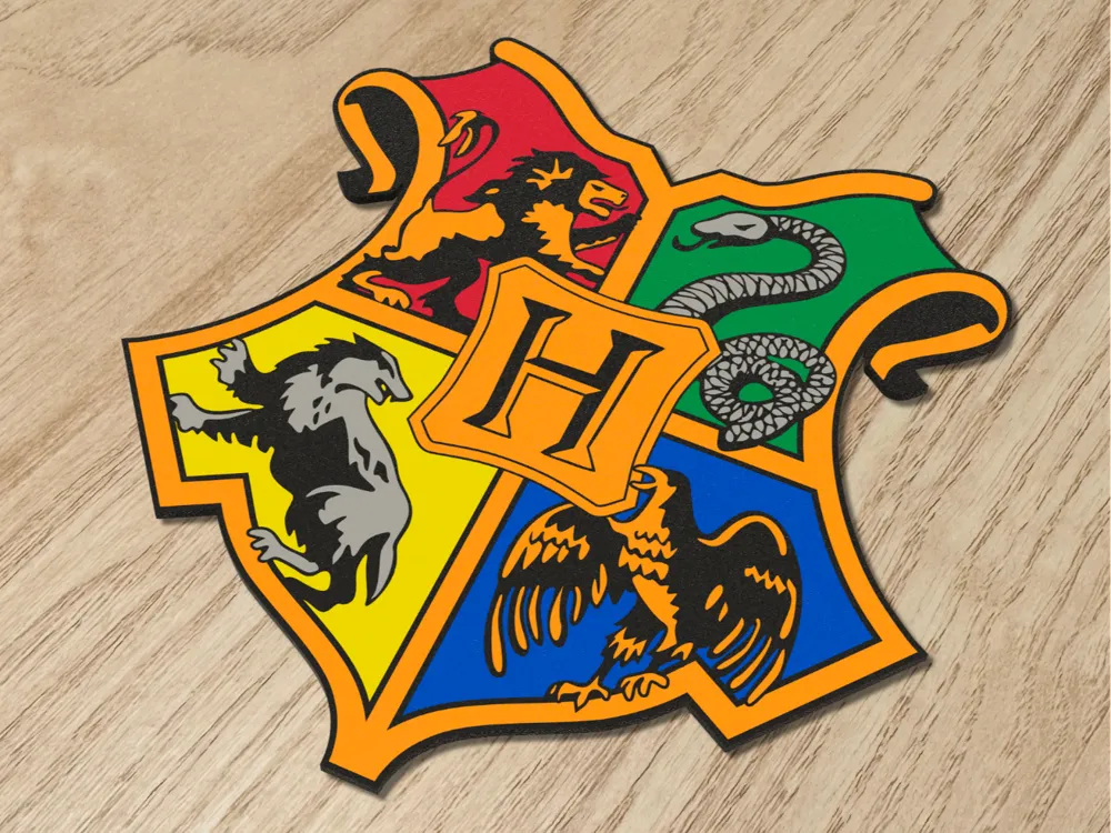 Spezielles Design Harry Potter Hogwarts Siegelfigur, dekoratives Ornament, Sammlergeschenk