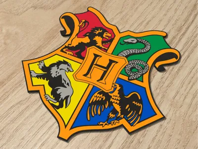 Spezielles Design Harry Potter Hogwarts Siegelfigur, dekoratives Ornament, Sammlergeschenk